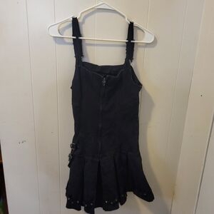 Medium, tripp nyc pleated overall dress with studs.